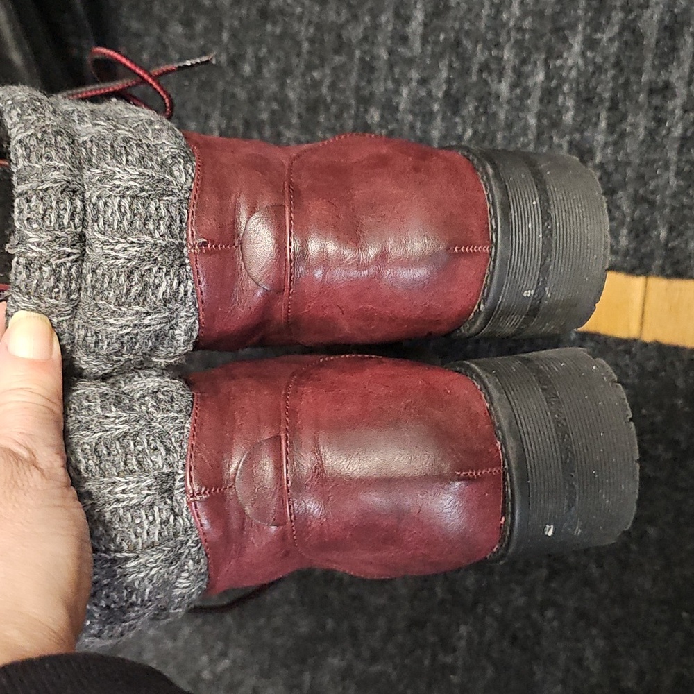 MIA Burgundy Boots 8.5 Womens - Picture 5 of 9